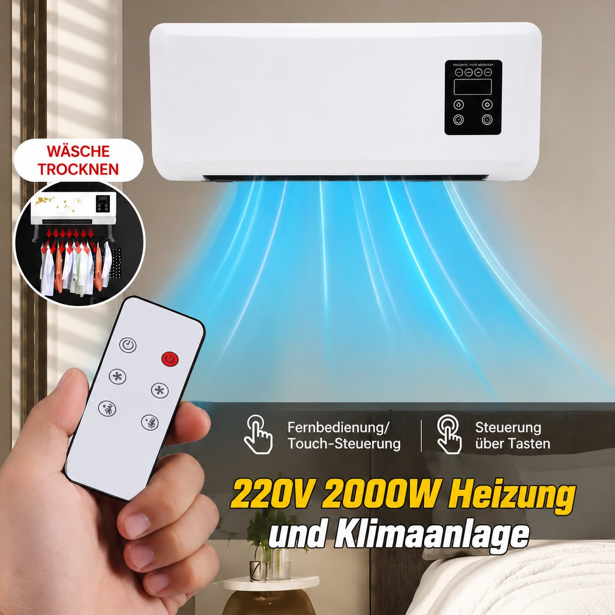 FrostAir — Mobiles Klimagerät zum Kühlen & Heizen