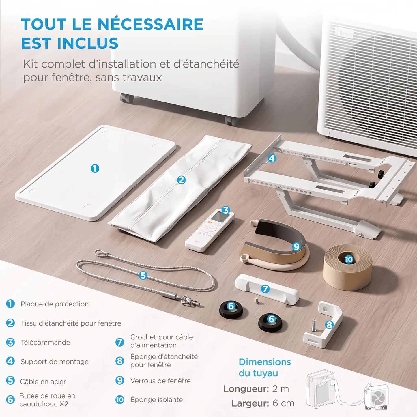 Air Climatisation Pro — Clim mobile puissante, sans travaux