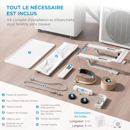 Air Climatisation Pro — Clim mobile puissante, sans travaux