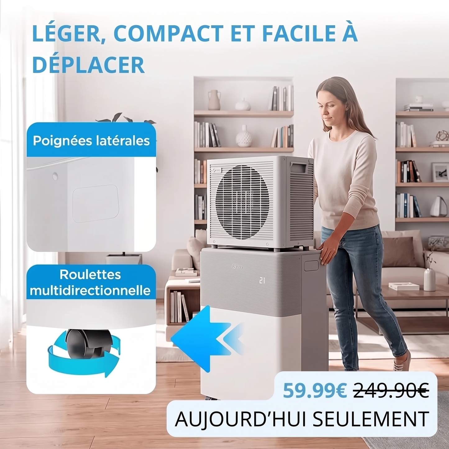 Air Climatisation Pro — Clim mobile puissante, sans travaux