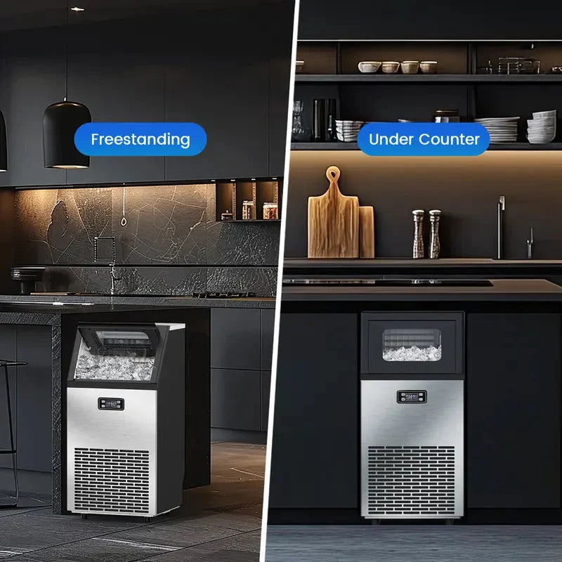 Commercial Ice Maker Machine - 45 kg/Day, Stainless Steel