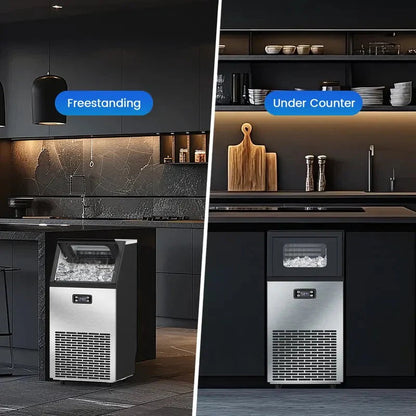 Commercial Ice Maker Machine - 45 kg/Day, Stainless Steel