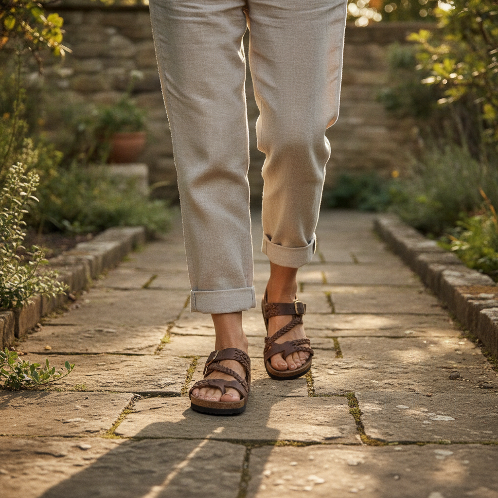 Tressia Orthopedic Leather Sandals