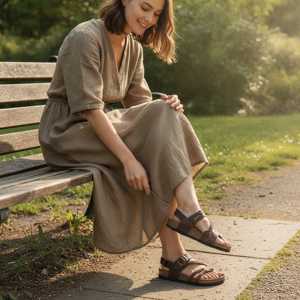 Tressia Orthopedic Leather Sandals
